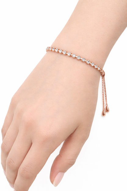 Chunky Heart & Evil Eye Drop Gold Chain Bracelets For Girls