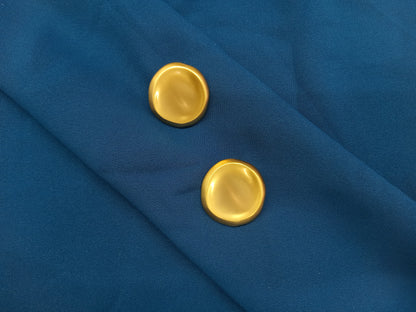 Round Shape Button Stud Earring
