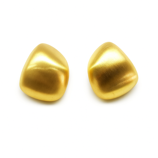 Gold Plated New Basket Style Loop Earring