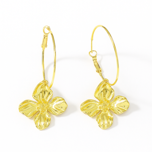 Beautiful  hanging flower hoops