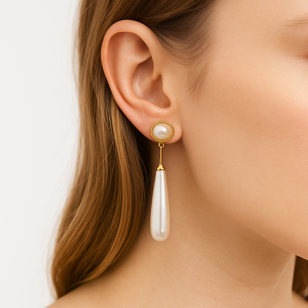 French Pearl Elegant Retro Drop Pearl Earring