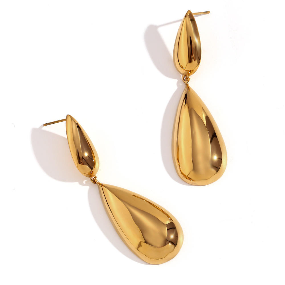 New Luxuary Gold Plated Water Drop Earring