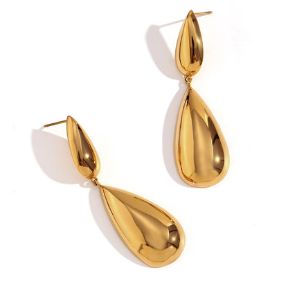 New Luxuary Gold Plated Water Drop Earring