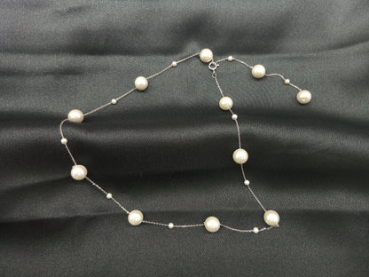 Simple And Long Pearl Design Necklace For Women