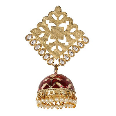 Traditional golden Square  Jhumki