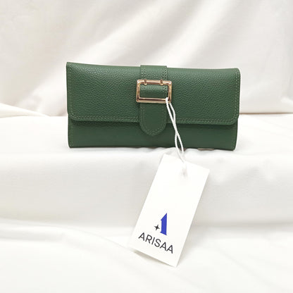 Green shade  smart folding wallet