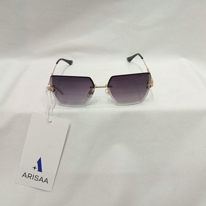 Square Sunglasses with Black Shade