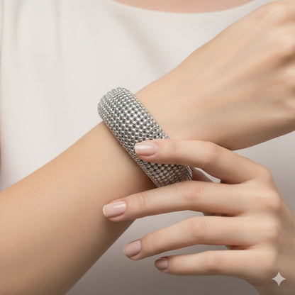 Luna Dome Texture Bracelet
