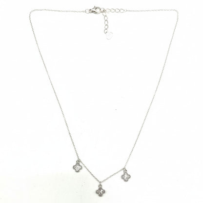 Trinity Clover Drop Necklace