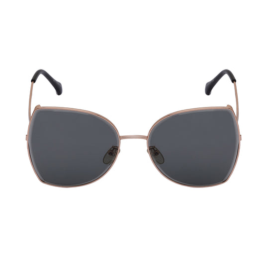 Gray Oval Sunglasses